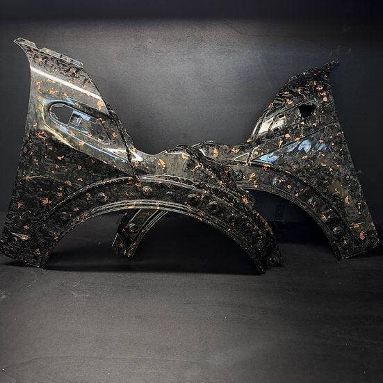 Front Fender Vented in Forged Carbon - MINI R55 / R56 / R57 / R58 / R59 / GP2 - RSI c6