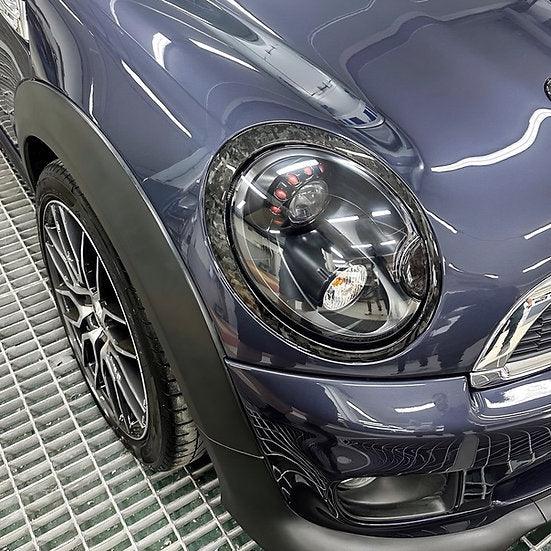 Mini R50 Headlight Eyebrows Forged Carbon Head Light Trim for MINI R55/R56/R57/R58/R59 – RSI c6