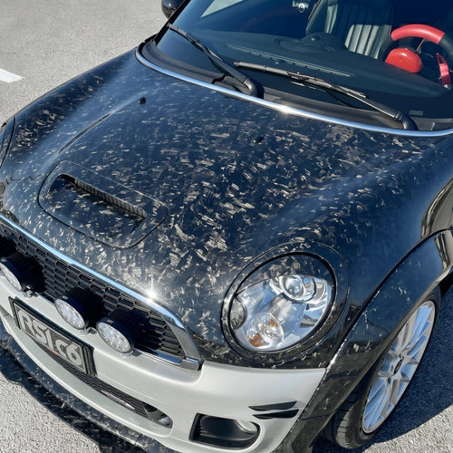 Bonnet Hood in Forged Carbon Fiber for MINI R55/R56/R57/R58/R59 by RSI c6