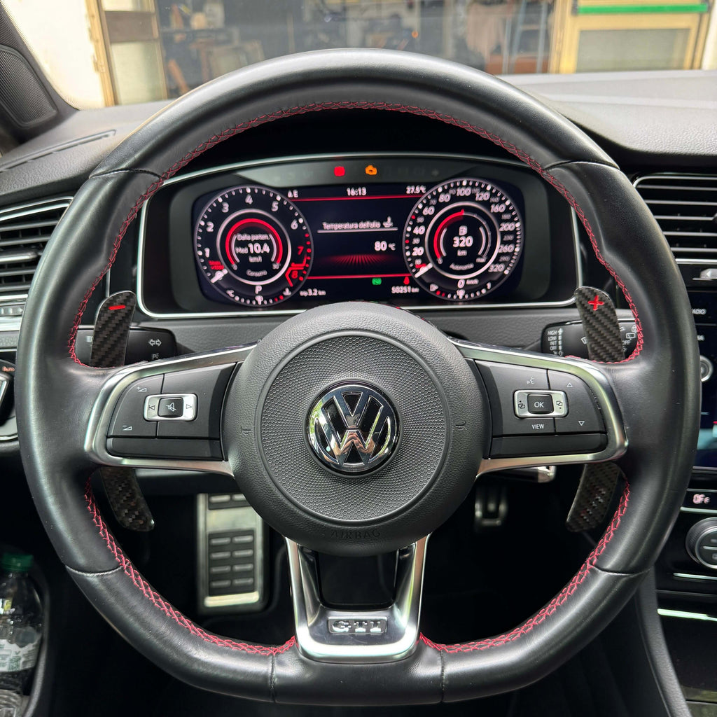 Magnetic Paddle Shift in Carbon Fiber/Forged Carbon for VOLKSWAGEN GOLF 7 / 7.5 by RSI c6