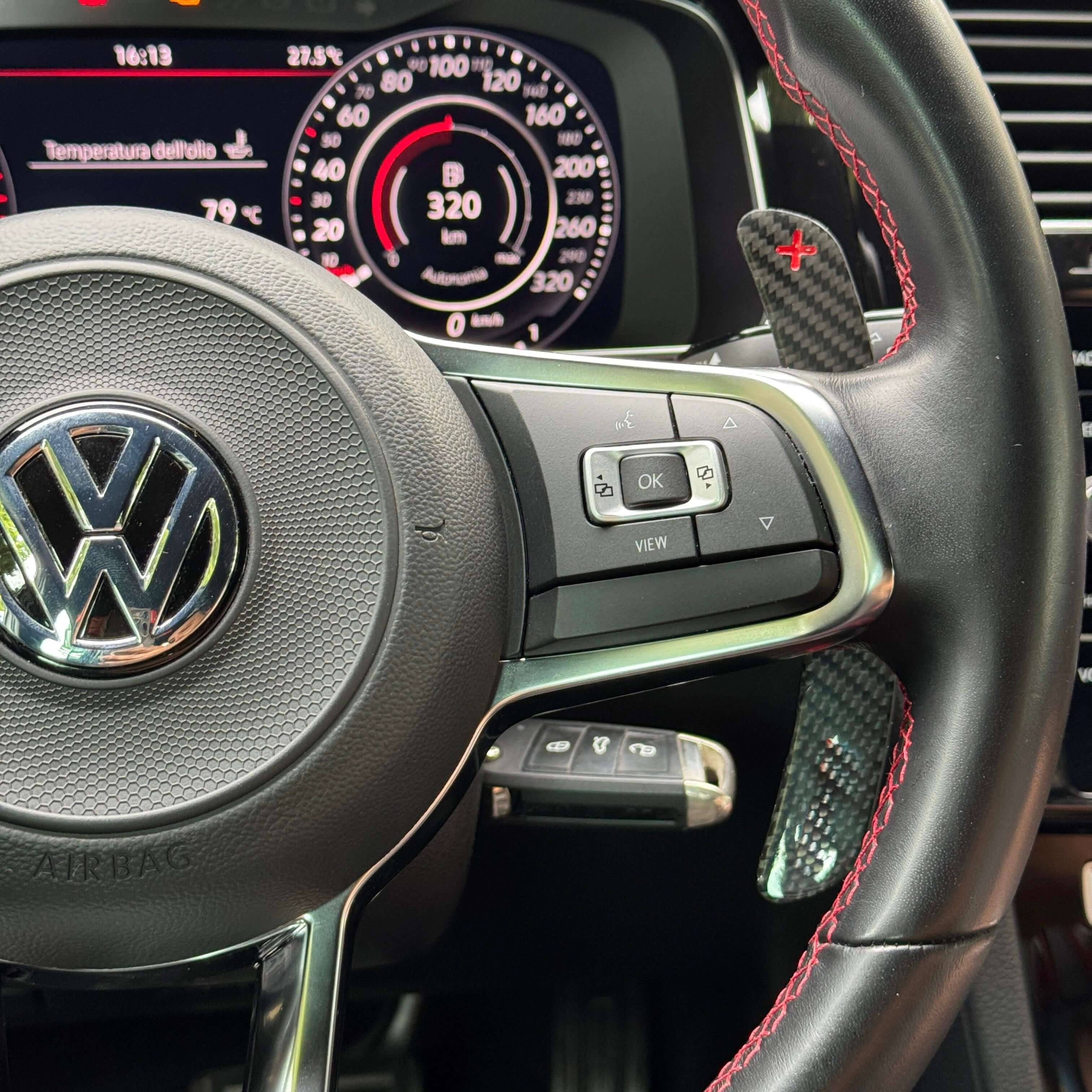 Magnetic Paddle Shift in Carbon Fiber/Forged Carbon for VOLKSWAGEN GOLF 7 / 7.5 by RSI c6