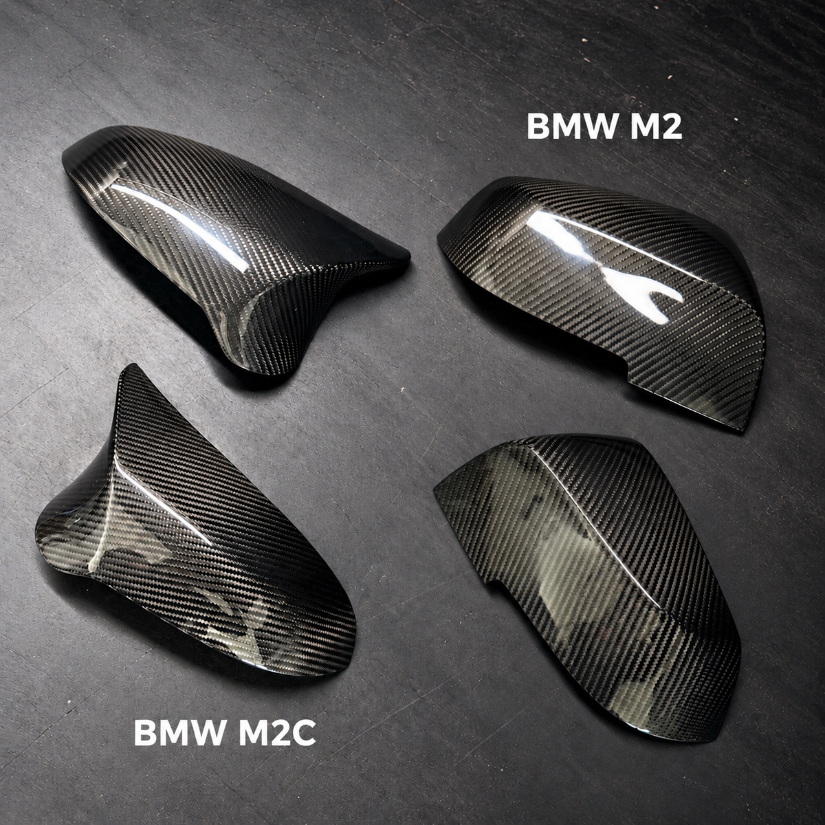 Side Mirror Caps in Carbon Fiber for BMW F87 M2 / M2 Competition by RSI c6