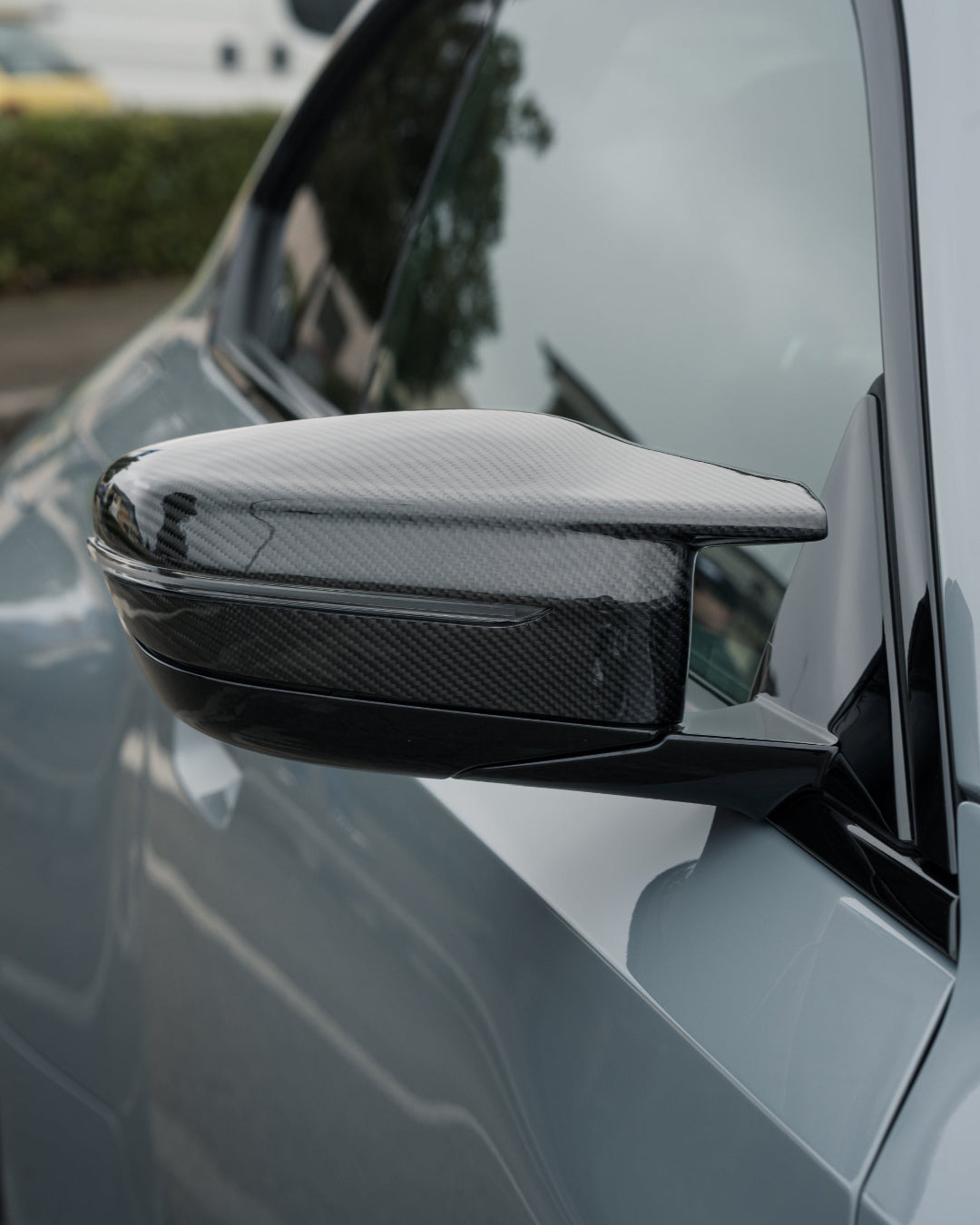 Side Mirror Caps in Carbon Fiber for BMW M3 G80 G81/M4 G82 G83 by RSI c6