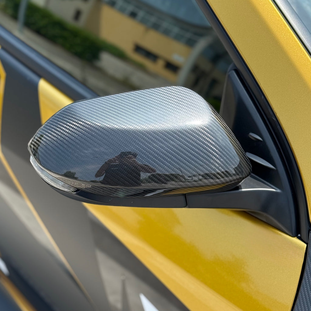 Side Mirror Caps in Gloss Carbon Fiber for Toyota GR Yaris mk1 & mk2 by RSI c6