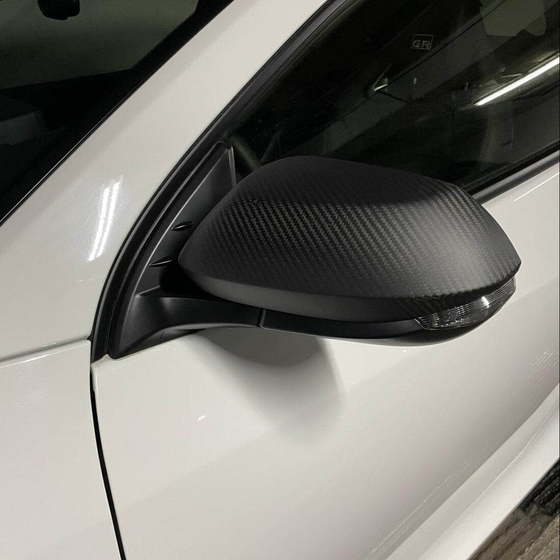 Side Mirror Caps in Matt Carbon Fiber for Toyota GR Yaris mk1 & mk2 by RSI c6