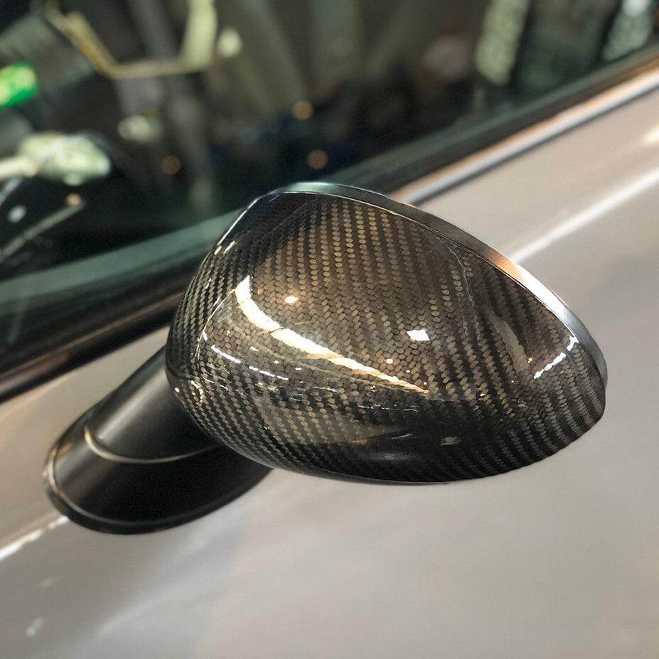 Mini R53 Rally Mirrors Carbon Fiber Mirror Caps – MINI R50/R52/R53 | RSI c6