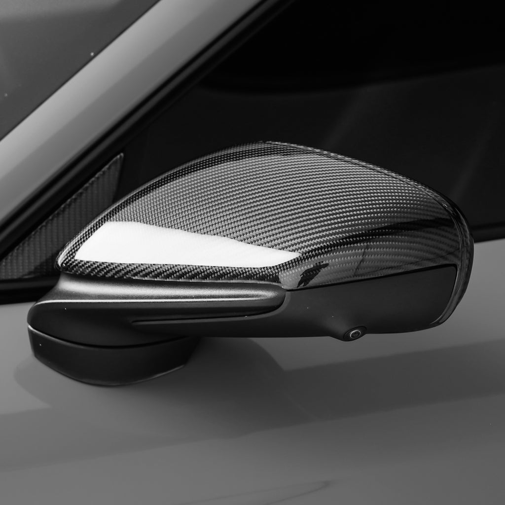 Side Mirror Caps in Carbon Fiber for PORSCHE Taycan by RSI c6