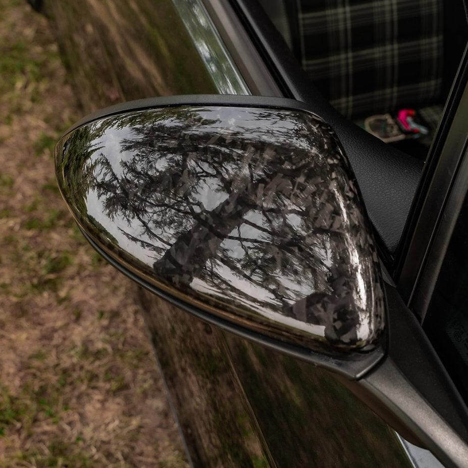 Side Mirror Caps in Forged Carbon Fiber - VW Golf 7 / 7.5 - RSI c6