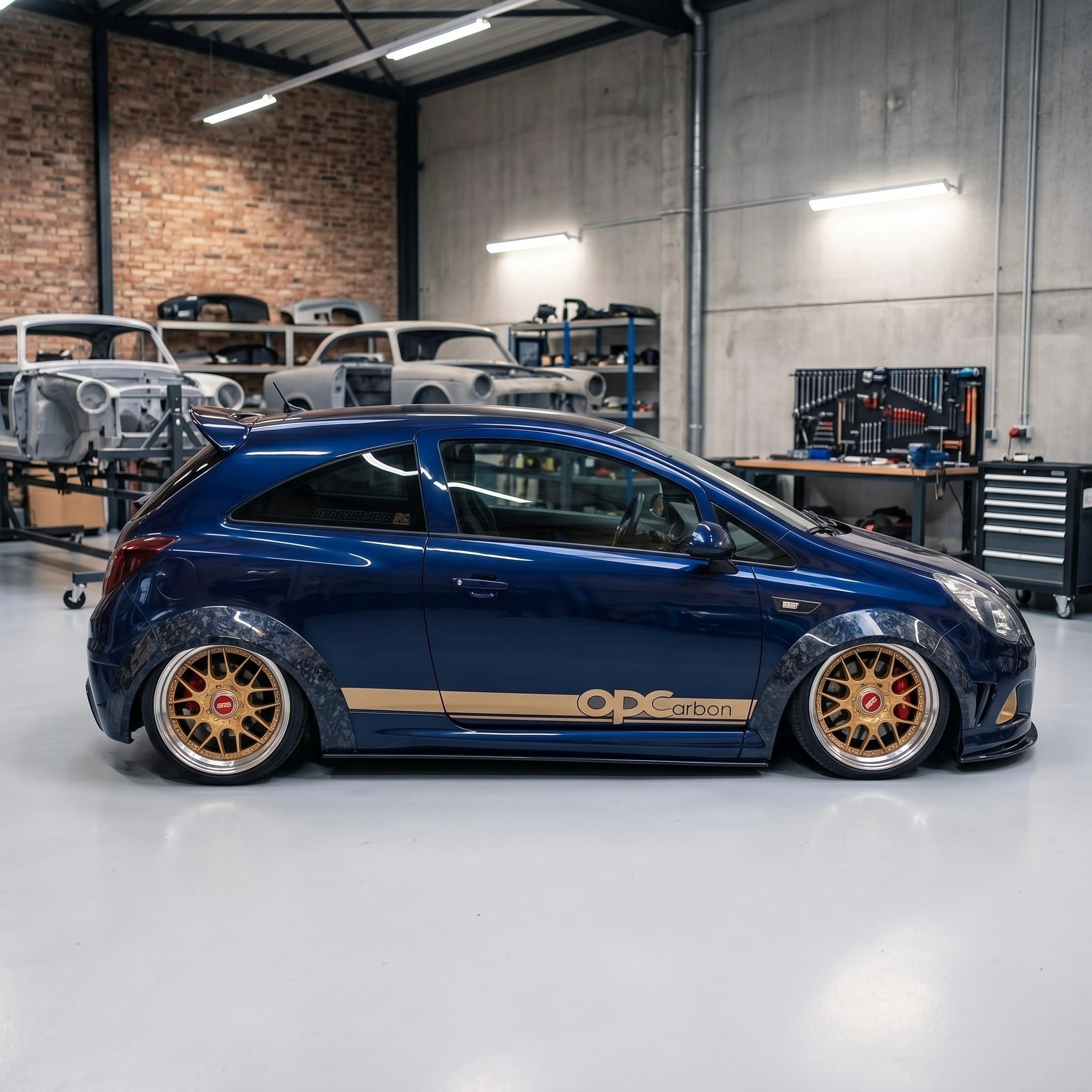 Wide Arches in Forged Carbon for Opel/Vauxhall Corsa D OPC by RSI c6