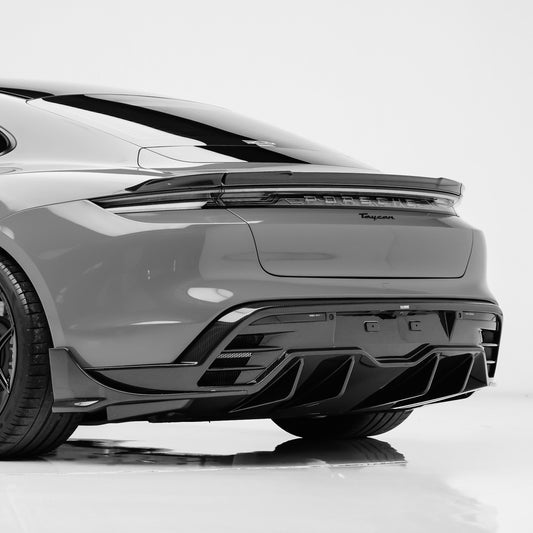 Rear Diffuser in Carbon Fiber for PORSCHE Taycan by RSI c6