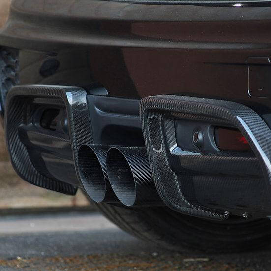 Rear Diffuser Cover in Carbon Fiber - MINI F55 / F56 / F57 JCW PRO Bumper - RSI c6