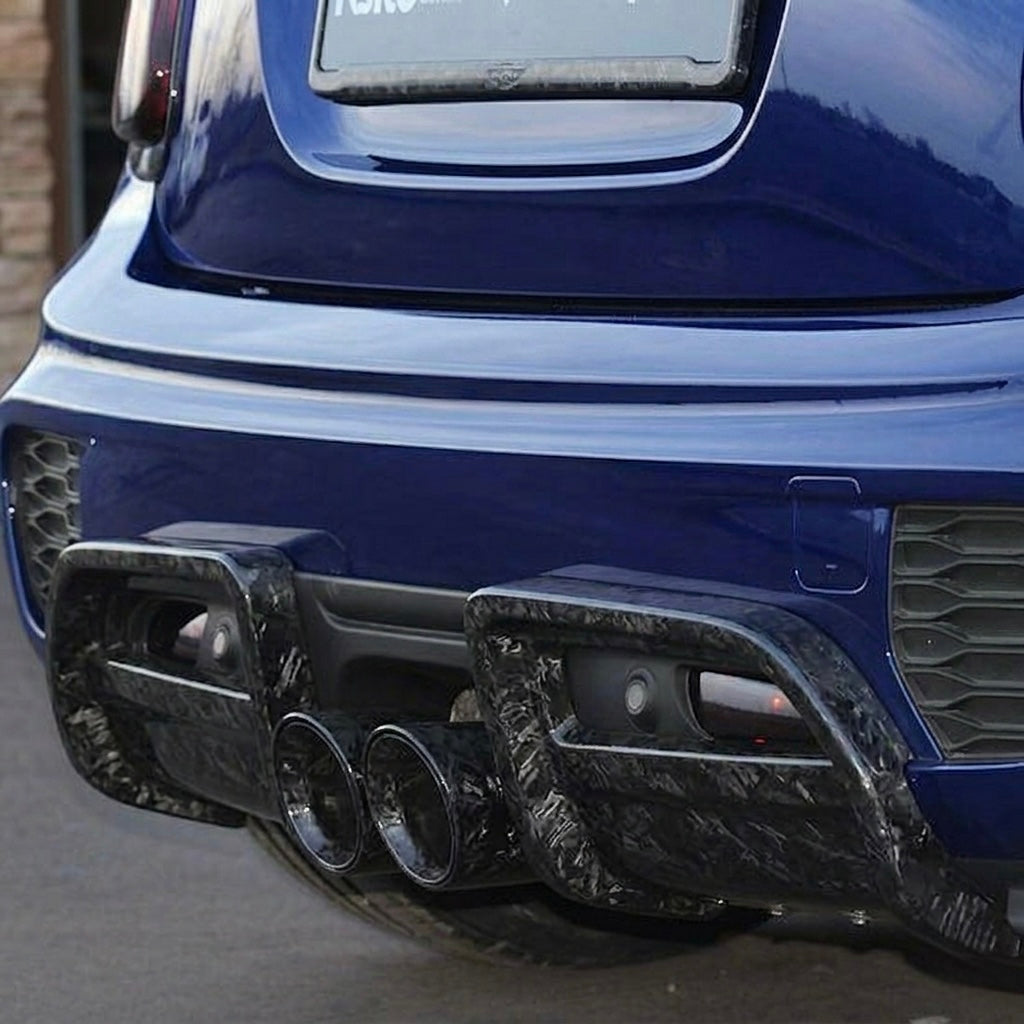 Rear Diffuser Cover in Forged Carbon for MINI F55 / F56 / F57 JCW PRO Bumper by RSI c6