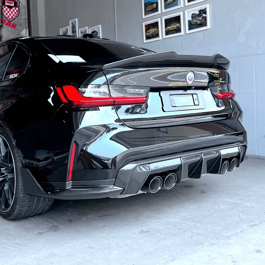 Rear Extractor Diffuser in Carbon Fiber for BMW M3 G80 G81/M4 G82 G83 by RSI c6