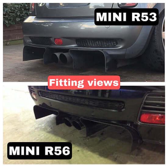 Rear Extractor in Carbon Fiber - MINI R50 / R52 / R53 / R56 / R57 / R58 / R59 - RSI c6