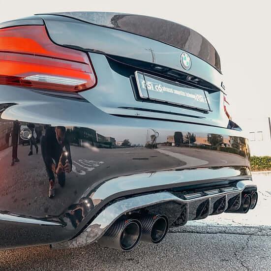 Rear Extractor in Forged Carbon Fiber - BMW F87 M2 & M2C - RSI c6