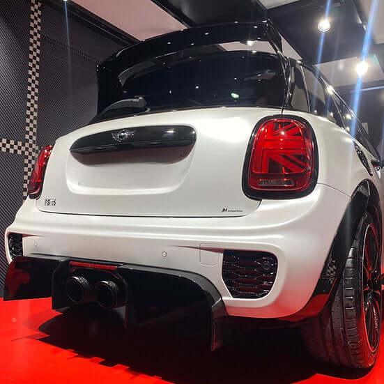 Rear Extractor Diffuser "CHALLENGE" in Carbon Fiber - MINI F55 / F56 / F57 - RSI c6