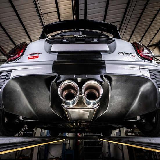 Rear Extractor Diffuser "PRO" in Carbon Fiber - MINI F55 / F56 / F57 - RSI c6