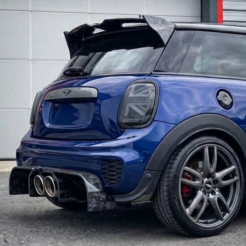 Rear Extractor Diffuser "CHALLENGE" in Forged Carbon for MINI F55 / F56 / F57 by RSI c6
