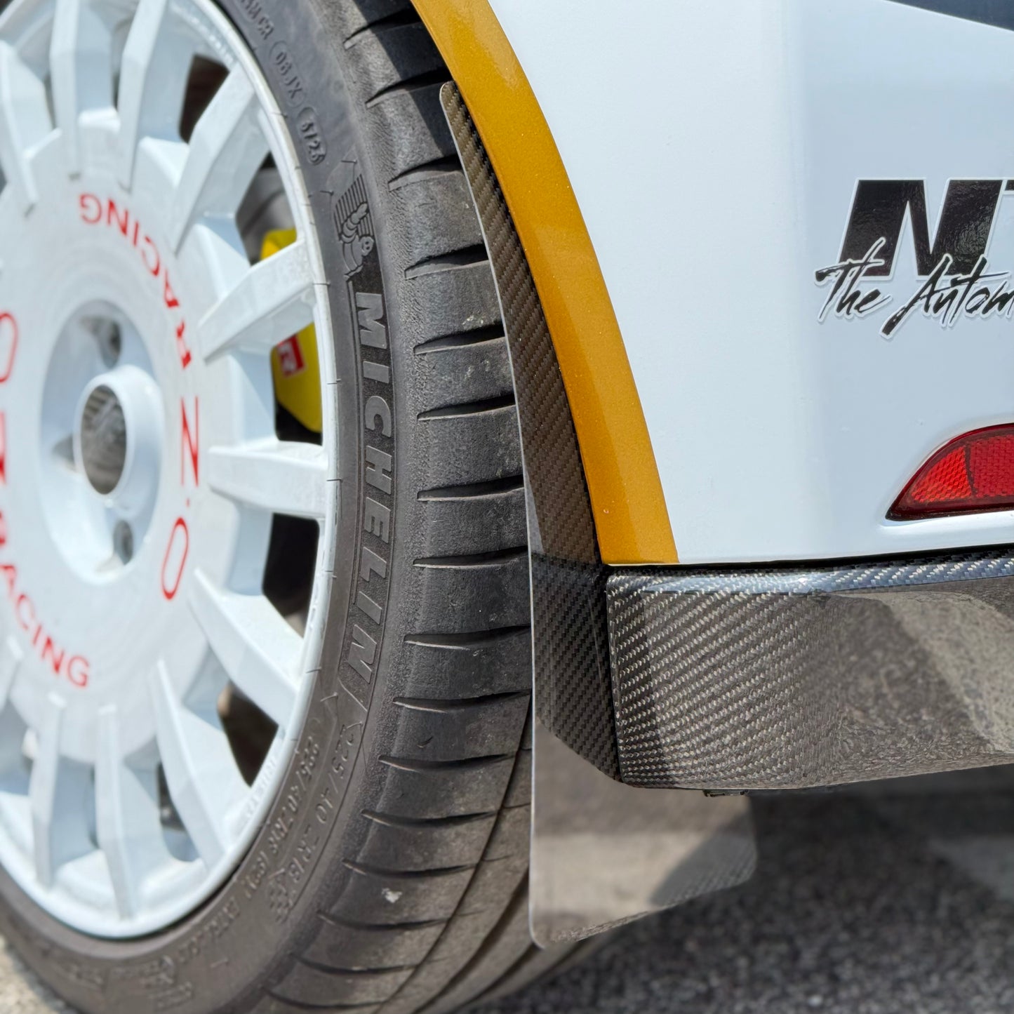 Rear Mud Flaps in Carbon Fiber for Toyota GR Yaris by RSI c6