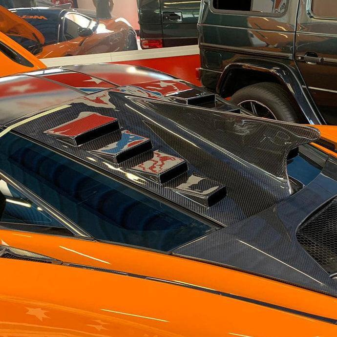 Rear Trunk Fin Shark in Carbon Fiber - MCLAREN 720S - RSI c6
