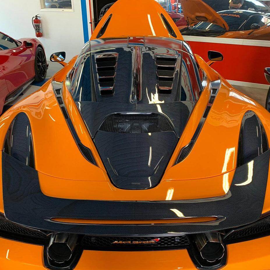 Rear Trunk Fin Shark in Carbon Fiber - MCLAREN 720S - RSI c6