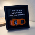 Premium Carbon Fiber Desk Display – “Dream Big Edition”