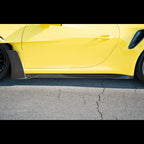 Side Skirts with Uprights in Carbon Fiber for PORSCHE 911 GT3 RS (992) by RSI c6