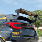 Spoiler “Rally 2 Style” in gloss Carbon Fiber with adjustable kit for Toyota GR Yaris by RSI c6