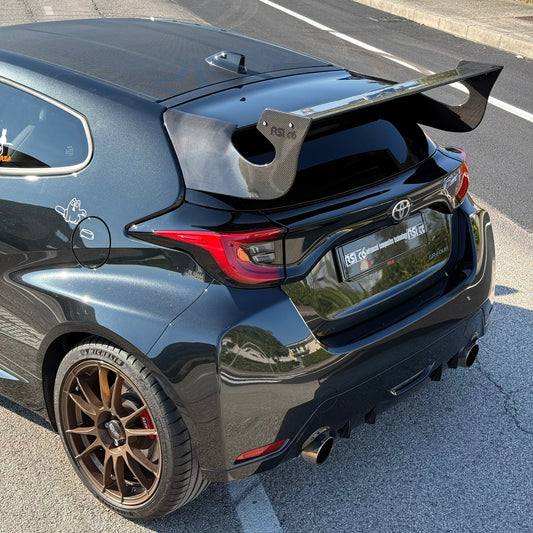 Spoiler “Rally 2 Style” in gloss Carbon Fiber without adjustable kit for Toyota GR Yaris by RSI c6