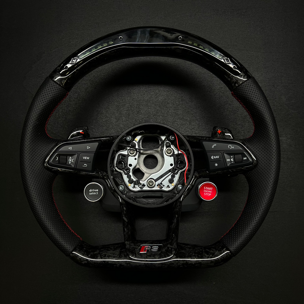 Steering Wheel Custom Carbon or Forged Carbon - AUDI TT 8S Mk3 - RSI c6