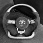 Steering Wheel Custom in Carbon Fiber/Forged Carbon - Toyota GR Yaris - RSI c6