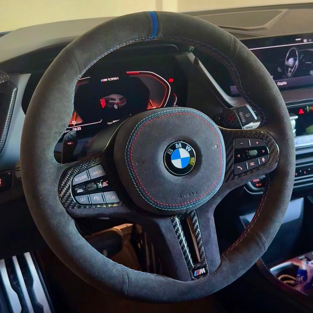Steering Wheel Trims in Carbon Fiber for BMW M2 G87 / M3 G80 G81 / M4 G82 G83 by RSI c6