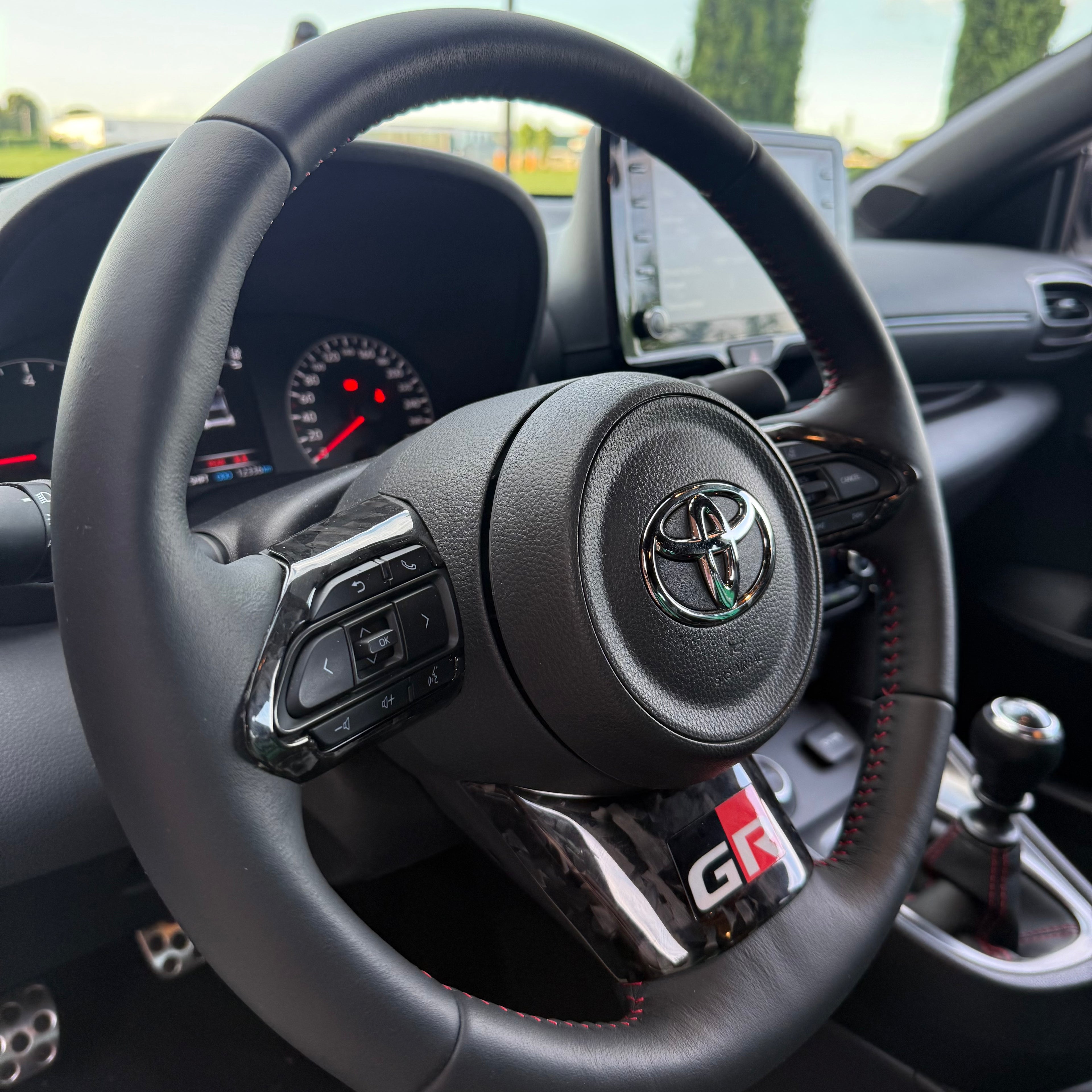 Steering Wheel Trims in Forged Carbon for Toyota GR Yaris mk1 & mk2 and Toyota GR Corolla