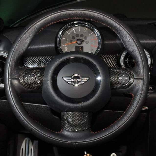 Steering Wheel Trims in Carbon Fiber - MINI R55 / R56 / R57 / R58 / R59 / R60 / R61 - RSI c6