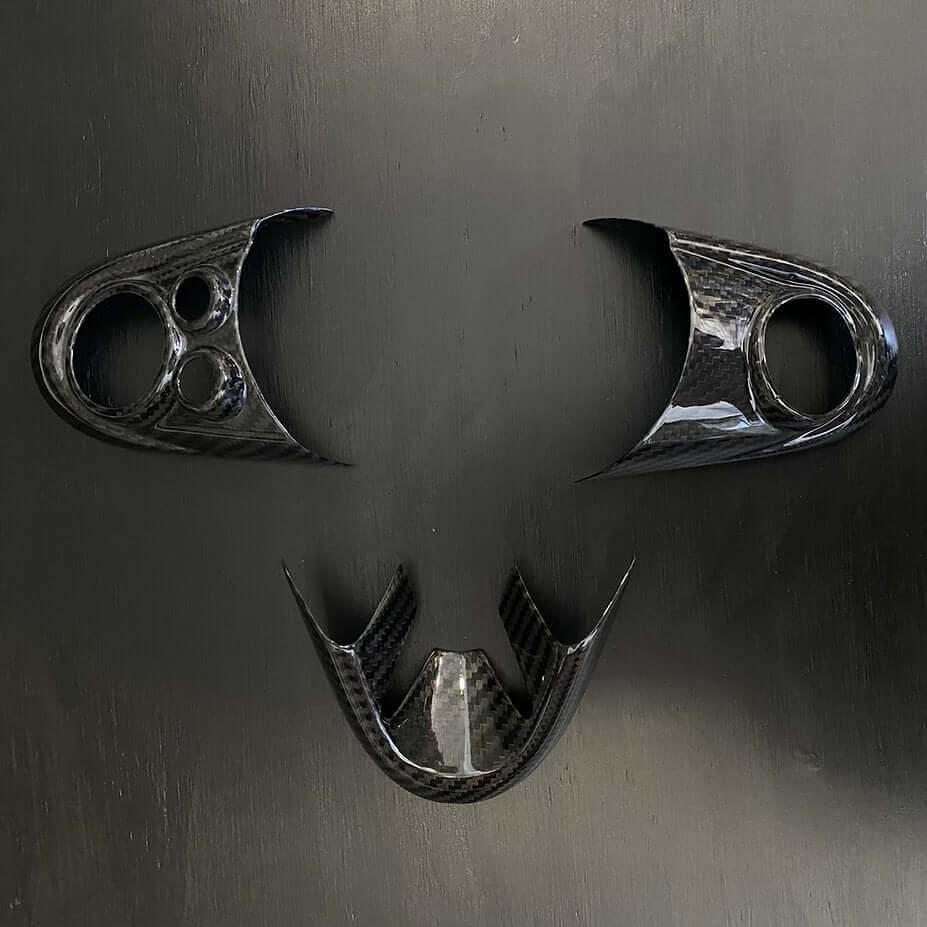 Steering Wheel Trims in Carbon Fiber - MINI F54 / F55 / F56 / F57 / F60 / GP3 - RSI c6