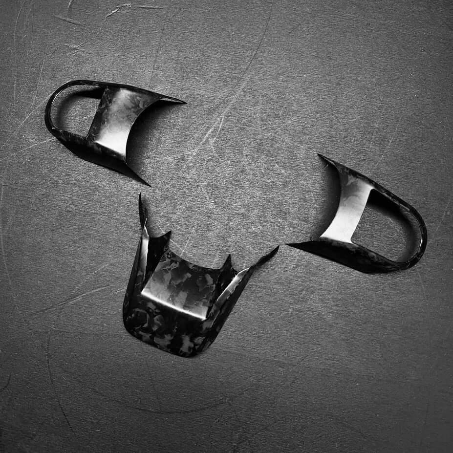 Steering Wheel Trims in Forged Carbon Fiber - MINI LCI F54 / F55 / F56 / F57 / F60 - RSI c6