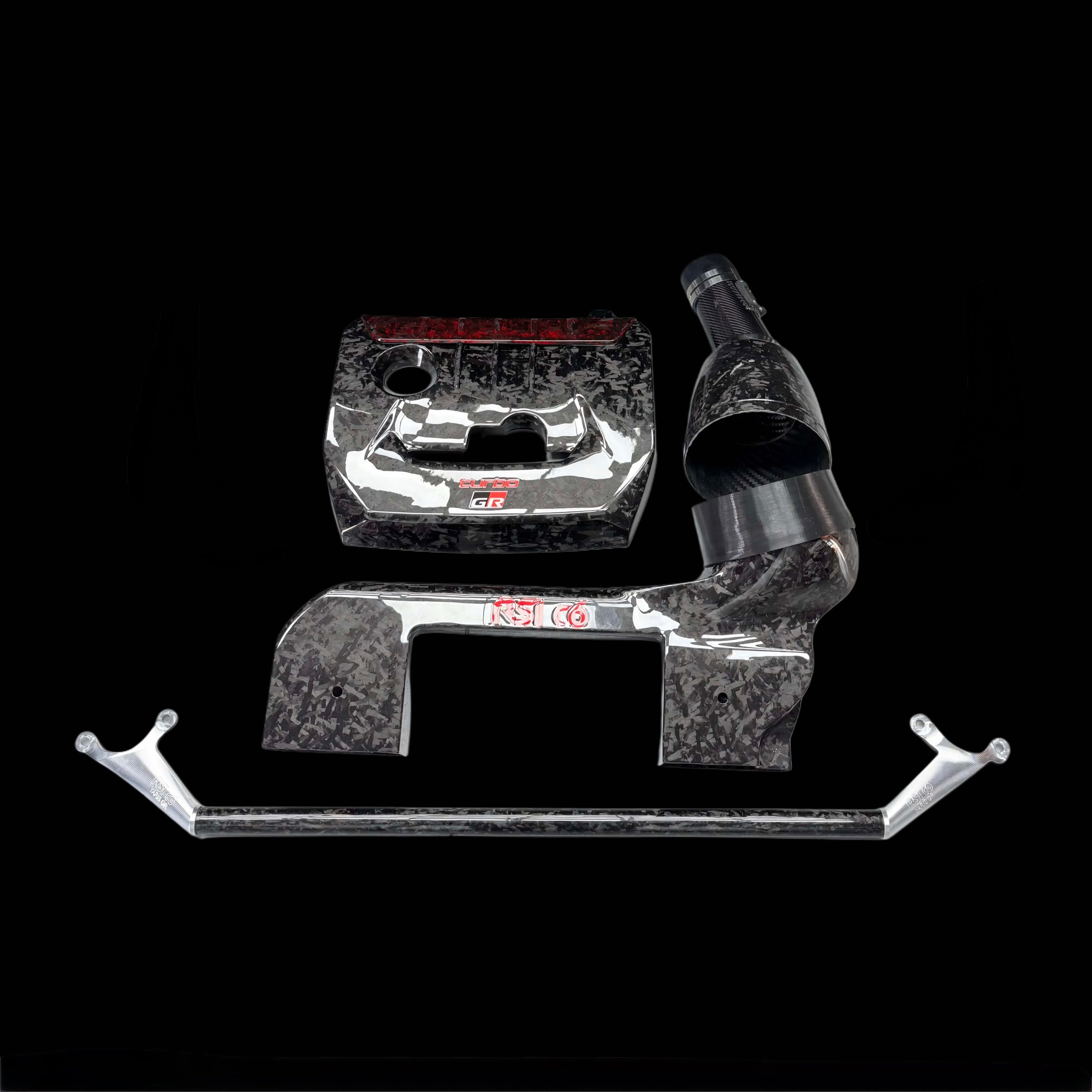 Intake, Engine Cover & Strut Bar Carbon Fiber Starter Pack - Toyota GR Yaris mk1 & mk2