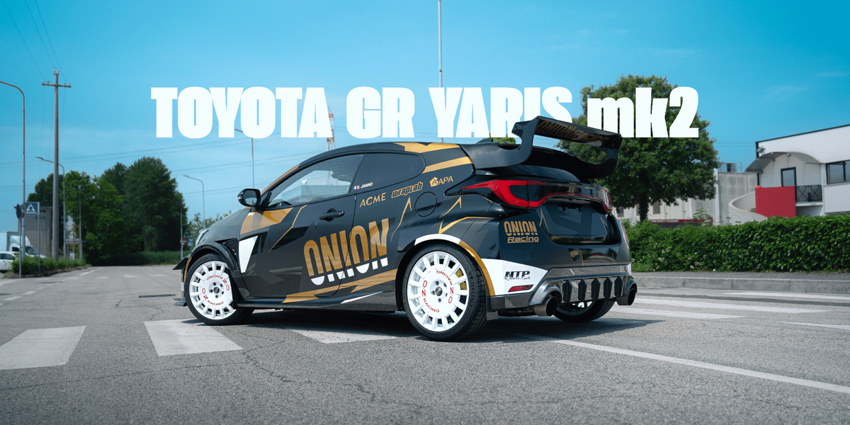 Toyota GR YARIS mk2 with forged carbon fiber body kit: fender, sides skirts, ducktail, spoiler, diffuser, mirror caps