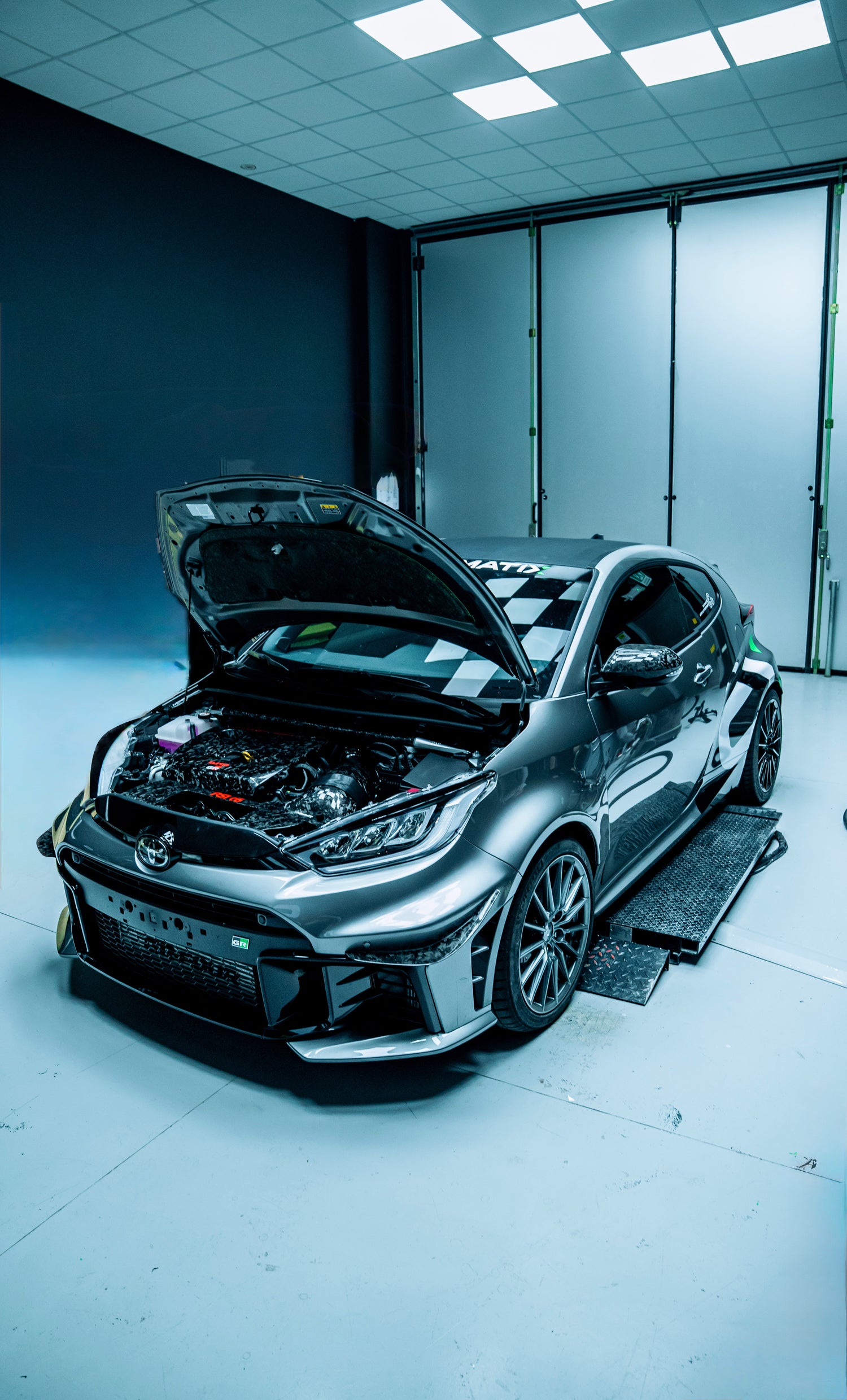 Toyota GR Yaris mk2 body kit in forged carbon, intake, mirror caps, canard, engine cover by RSI c6