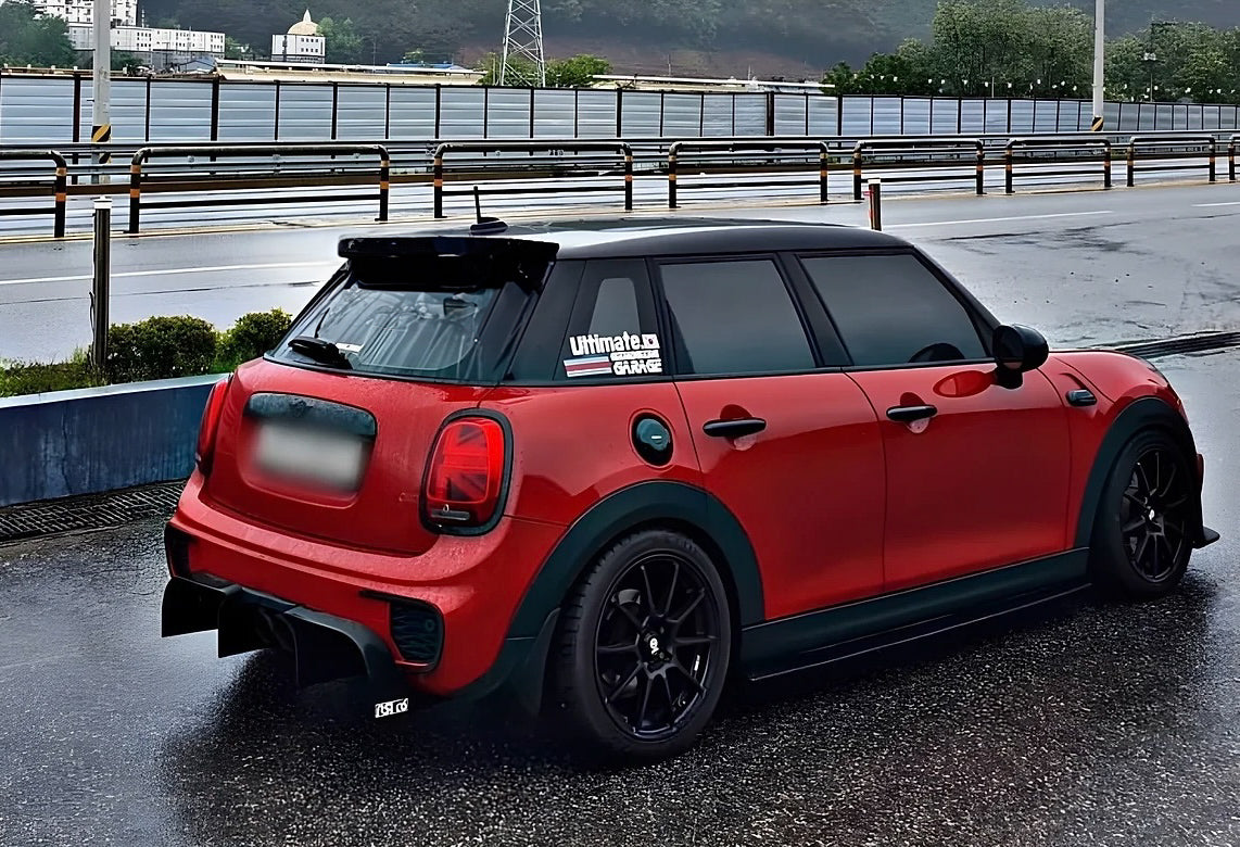 How to install carbon fiber rear extractor diffuser MINI F55 F56 F57 by RSI c6