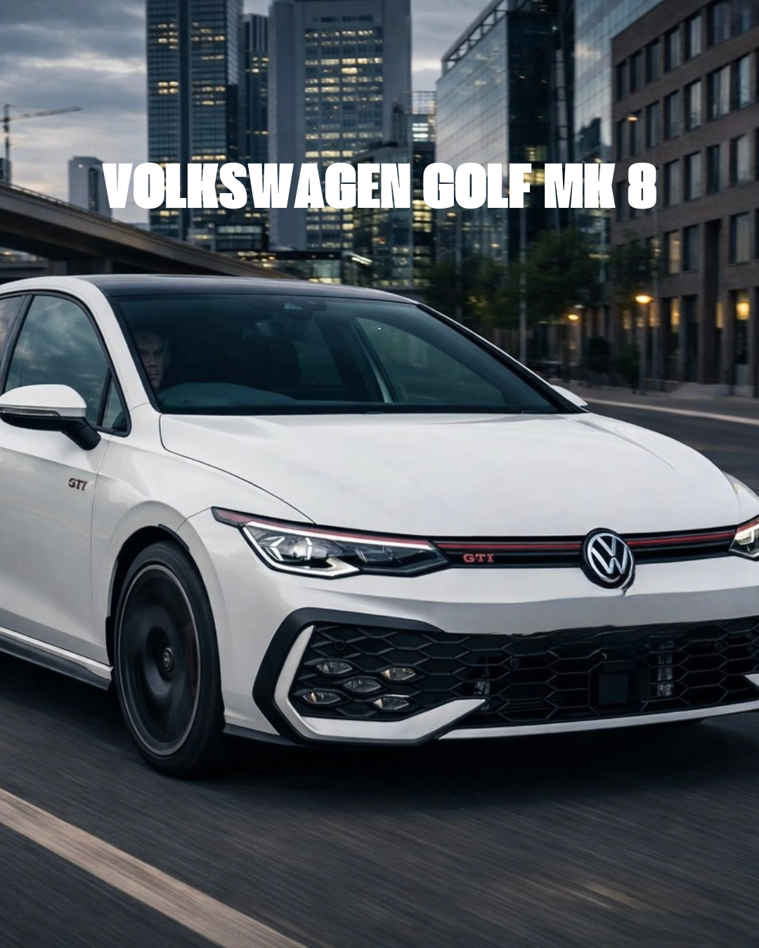 Forged Carbon fiber body kit for VOLKSWAGEN Golf mk 8 by RSI c6 with wide fender, wide arches, side skirts, mirror caps