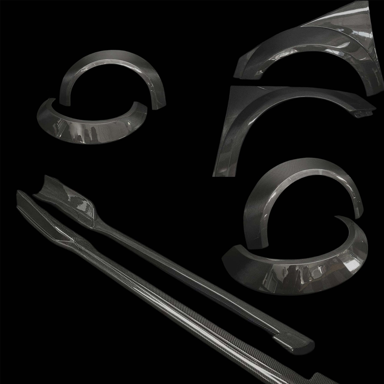 Body Kit in FRP Side Skirt, Wide Fender & Wide Arches for AUDI TT / TTS / TT RS 8S by RSI c6