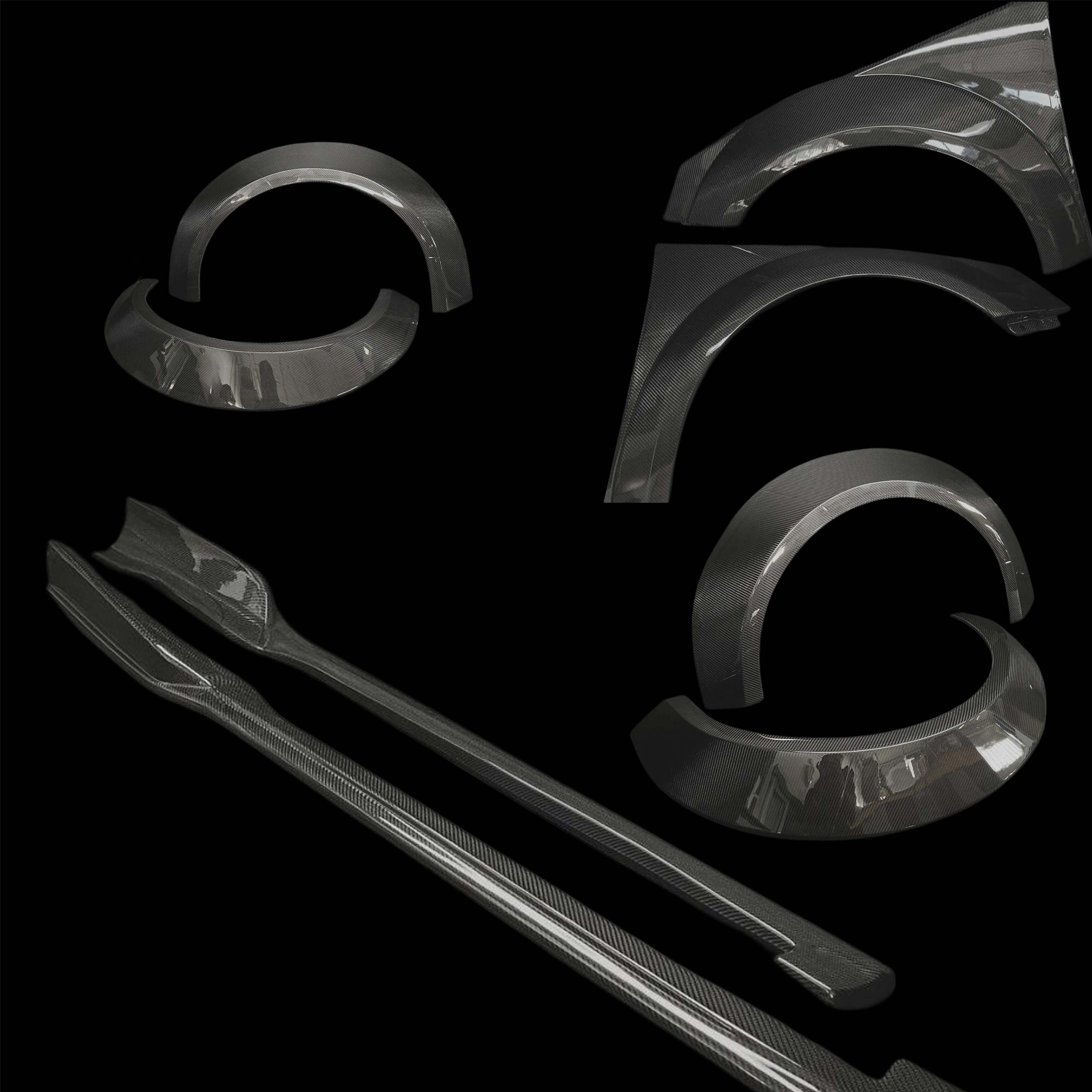 Body Kit in FRP Side Skirt, Wide Fender & Wide Arches for AUDI TT / TTS / TT RS 8S by RSI c6