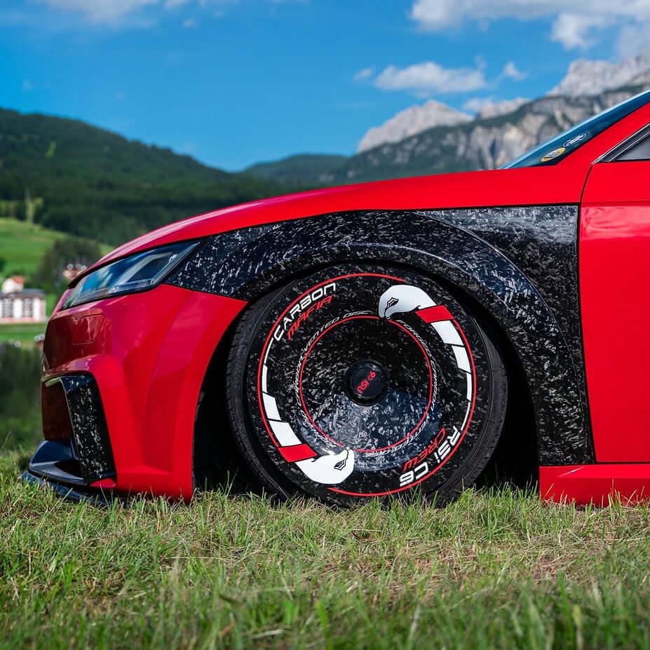 Wide Fenders in Forged Carbon Fiber - AUDI TT / TTS / TT RS 8S Mk3 - RSI c6